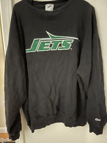 Vintage Rare 1980’s-1990s New York Jets NFL Black Bike Sweatshirt Size Men’s XXL Cover