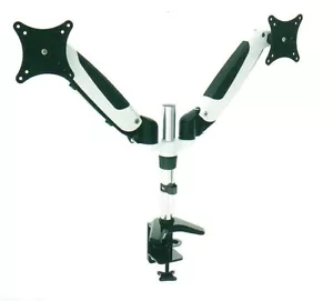 RobotArm GM122D Gas Spring Desk LCD MOUNT for DUAL 15"to 27" LCD/LED monitor NEW - Picture 1 of 3