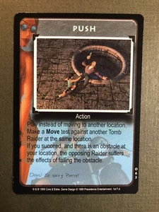 1999 Tomb Raider Sammelkarte #063 Push Neuwertig schön! - Bild 1 von 4