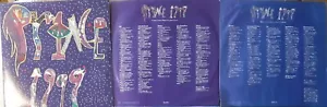Prince 1999 2 LP Lyric Inner Sleeves Little Red Corvette Delirious 1982 - Foto 1 di 7