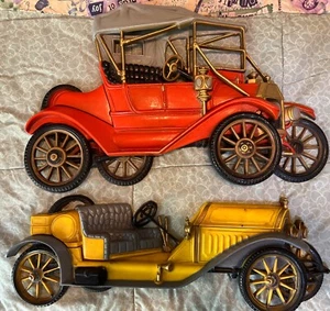 Antique Cars 3D Wall Art Decor Vintage Burwood Products Company Ford Model T - Picture 1 of 8