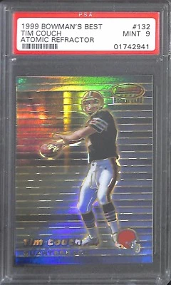 1999 Bowman's Best Atomic Refractor #132 Tim Couch No 21 of 100 PSA 9 - Image 1 of 2