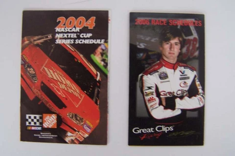 Nascar Racing Wallet Schedules Tony Stewart & A J Foyt IV Home Depot Cover