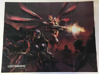 2017 LOOTGAMING Loot Crate poster ~ double sided 22x28 inches - Image 1 of 2