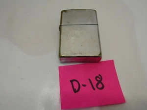 D-18 OLD USED ZIPPO LIGHTER PLAIN COLLECTABLE - Picture 1 of 2
