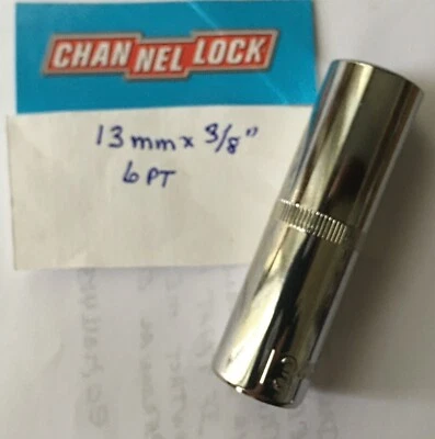 CHANNELLOCK  13 mm  x 3/8" DR  METRIC DEEP SOCKET  6 Point Free Shipping - Image 1 of 4