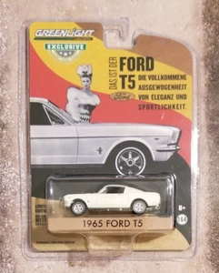 Ford Mustang T5 1965 Greenlight diecast 1:64 coche edición alemana 30120 - Imagen 1 de 5