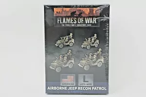 Flames Of War American Airborne Jeep Recon Patrol New - Picture 1 of 2