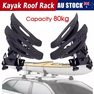 Universal Kayak Carrier Holder Watercraft Roof Rack Arm 4 Saddle Canoe Loader AU - Picture 1 of 9