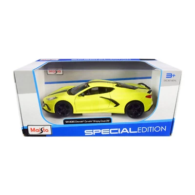 Maisto 2020 Chevrolet Corvette Stingray Coupe Z51 Scala 1:24 Modellino Auto - Immagine 1 di 4