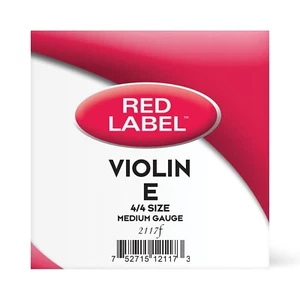 Violon simple plaie corde E 4/4 FW étiquette rouge moyenne - Photo 1/20