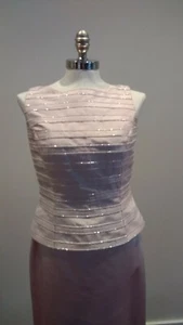Marie St Claire Pink Gown with Beading Size 8P (fits more like 4-6P) - Bild 1 von 7