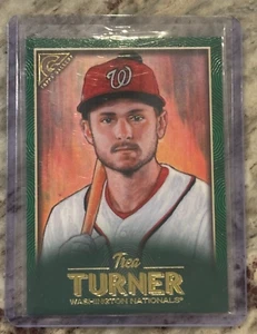 Topps Gallery Trea Turner 2018 verde #83/99 - Imagen 1 de 2