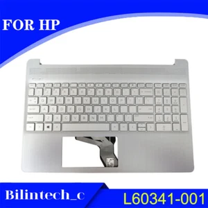 L60341-001 FOR HP 15T-DY 15-EF 15S-EQ C Shell Palmrest Case With Keyboard Silver - Picture 1 of 5