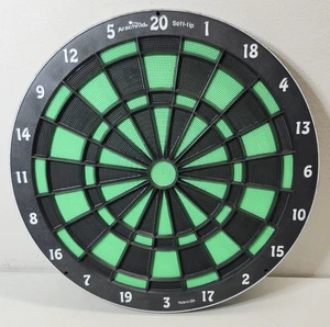 Vintage Arachnid Soft-tip 18" Black And Green Dart Board Home Bar Decor - Picture 1 of 7