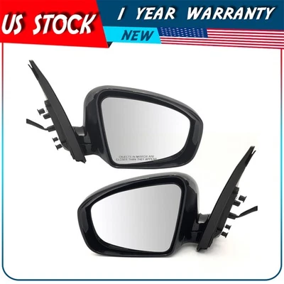 Mirror Power Heated Smooth Black for 09-14 Nissan Murano Passenger Driver Side Foto 1 de 4