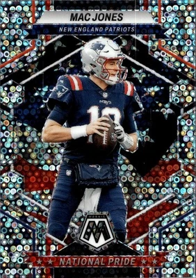 2023 Panini Mosaic #261 Mac Jones Silver No Huddle Mosaic - Image 1 of 2