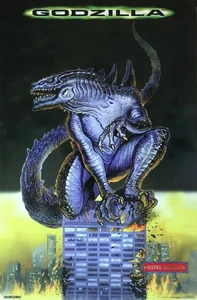 Godzilla 1998 Artistic Promotional Movie Poster 23 x 35 - Picture 1 of 1