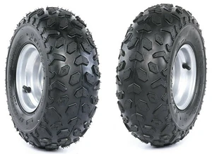 2pc 145/70- 6" Tyre Rim Wheel 70/110cc ATV Quad Dirt Bike Buggy Mower Trailer - Picture 1 of 5