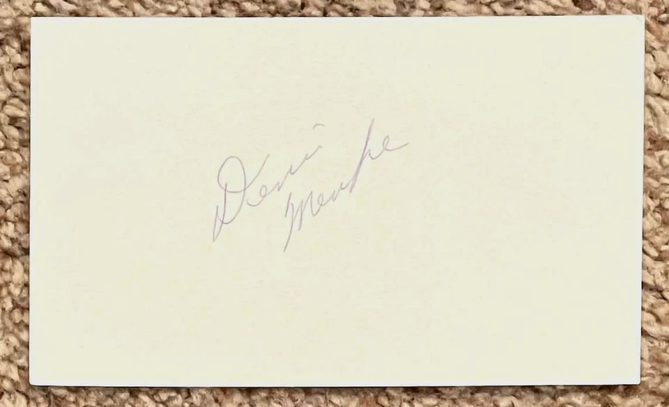 Denis Menke signed card - Braves Astros debut 1962 - Image 1 of 1
