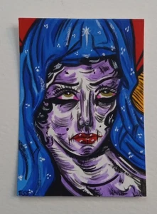 OOAK ACEO By ESS22, 3.5 x 2.5 in., Unframed, Mixed Media On Paper - Picture 1 of 6