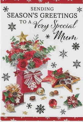 POPPYHILL TO A VERY SPECIAL MUM CHRISTMAS CARD