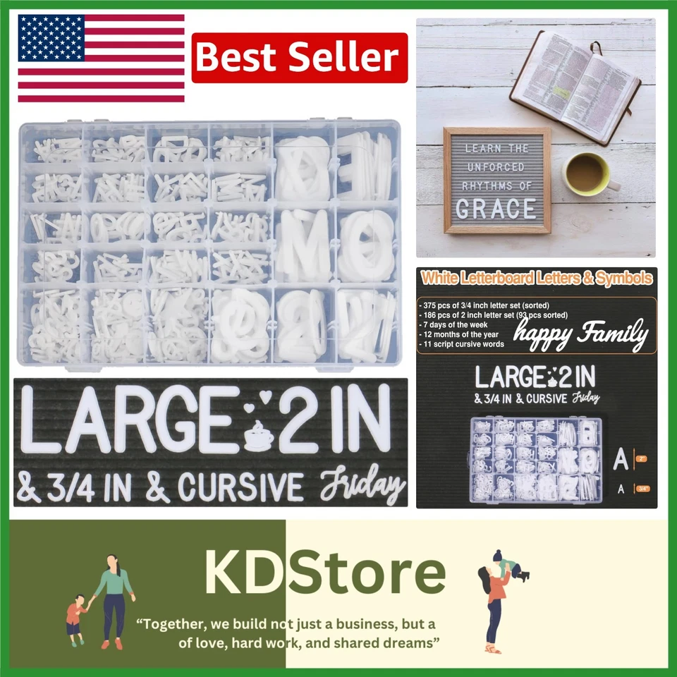 Complete Felt Letter Set with Organizer – Perfect for Any Occasion - Image 1 of 4