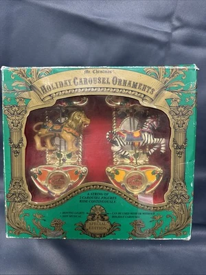 Mr. Christmas - Adornos de carrusel navideño 1993 - Luces no musicales - Edición de especificaciones Foto 1 de 4