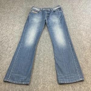 Diesel Zatiny Herren Jeans Bootcut 32 32 helle Waschung blau Whisker verblasst 0839C - Bild 1 von 11