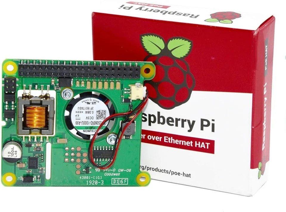 Raspberry Pi PoE HAT (C) for Pi 4 Model B, Pi 3 Model B+ - Image 1 of 1