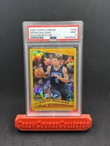 2005 Topps Chrome #200 Deron Williams Rookie /99 GOLD REFRACTOR PSA 9 Mint - Picture 1 of 2