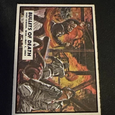 1962 Topps Civil War News Set-Break # 40 Bullets Of Death EX-EXMINT - Image 1 of 2