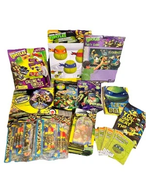 Nickelodeon’s Teenage Mutant Ninja Turtles Party Bundle/Party Favors Brand New - Image 1 of 4