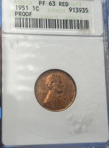 1951 Lincoln Cent Wheat Penny PROOF, NGC PF-63 RD ** Nice RED PF! - Picture 1 of 6