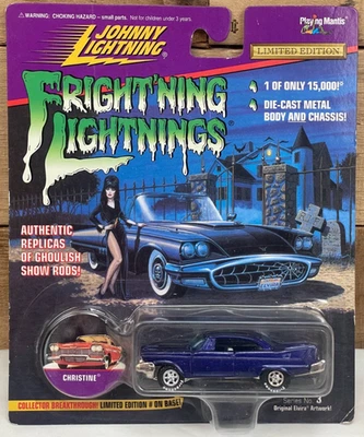 1997 JOHNNY LIGHTNING FRIGHTNING LIGHTNINGS CHRISTINE 58 PLYMOUTH FURY PURPLE S3 - Image 1 of 4