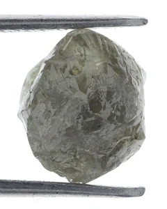 Loose Rough Grey Color 2.75 Carat Rare Raw Irregular Natural Diamond - Picture 1 of 2