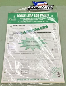 NEW GENUINE J.J. Keller 8537 612MP 5-In-1 Driver's Daily Log Loose-Leaf Format - Picture 1 of 3