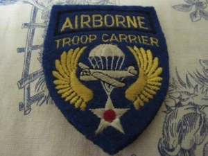 Vtg. WWII US Army Air Force Airborne Troop Carrier British Made SSI Patch - Picture 1 of 4