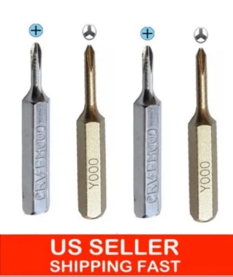 4PC PH000 Y000 Tri Point Screwdriver Micro Bits Set for iPhone 7 8 P X XS XR WOW - Image 1 of 4