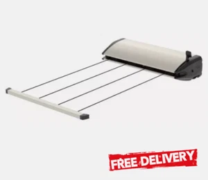 NEW Hills 4 Line Dune Retracting Clothesline - 60cm Wide with 27m Drying Space - Picture 1 of 5