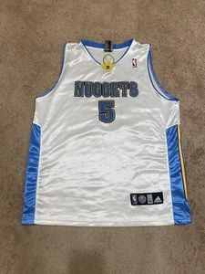 Vintage Denver Nuggets J.R. Smith #5 Adidas NBA Jersey Stitched Men’s Size 52 - Picture 1 of 6