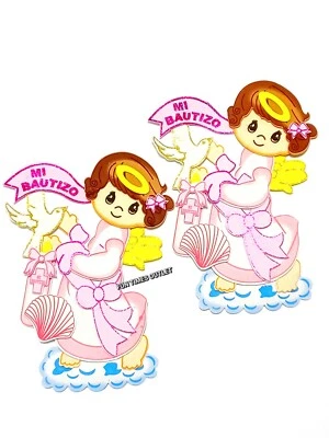 10 Baptism Foam Favors Angel Girl 10" Centerpiece Recuerdos Bautizo De Nina  - Image 1 of 4