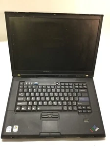 IBM Thinkpad T60 14" Laptop Intel Centrino Duo-DOES NOT POWER- MZ - Picture 1 of 6