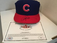 2001 Fleer Legacy Autographed MLB Cap Corey Patterson Chicago Cubs