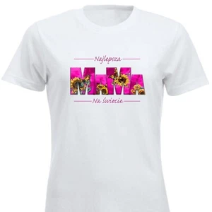 Najlepsza Mama Na Swiecie Slonecznik Polska Koszulka Prezent Dla Mamy Mom Tshirt - Bild 1 von 16