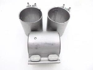 3 Pack 2010-2014 Ford Mustang Exhaust Sleeve Joint Clamps 77-0159 - Picture 1 of 4