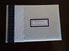 Personalised Scottish Tartan Wedding Guest Book Satin Lace Diamantes 25 tartans