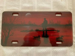 Duck Hunter Airbrush Look Metal License Plate - Picture 1 of 1
