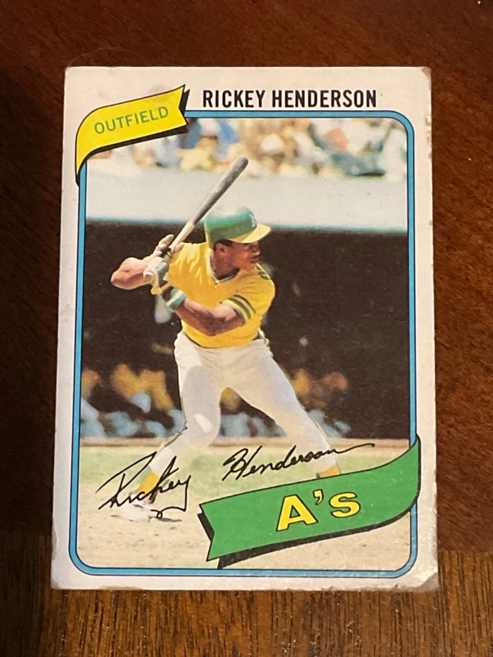 RICKEY HENDERSON YOU PICK CARDS FROM 1980-2005 A'S YANKEES BLUE JAYS PADRES METS - Image 1 of 1