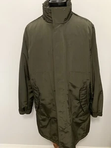 Men’s Victorinox Lined Trench Coat Olive Green Sz XL Quality Made - Imagen 1 de 19